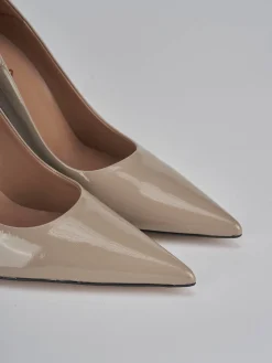 Décolleté tacco 9cm pelle beige