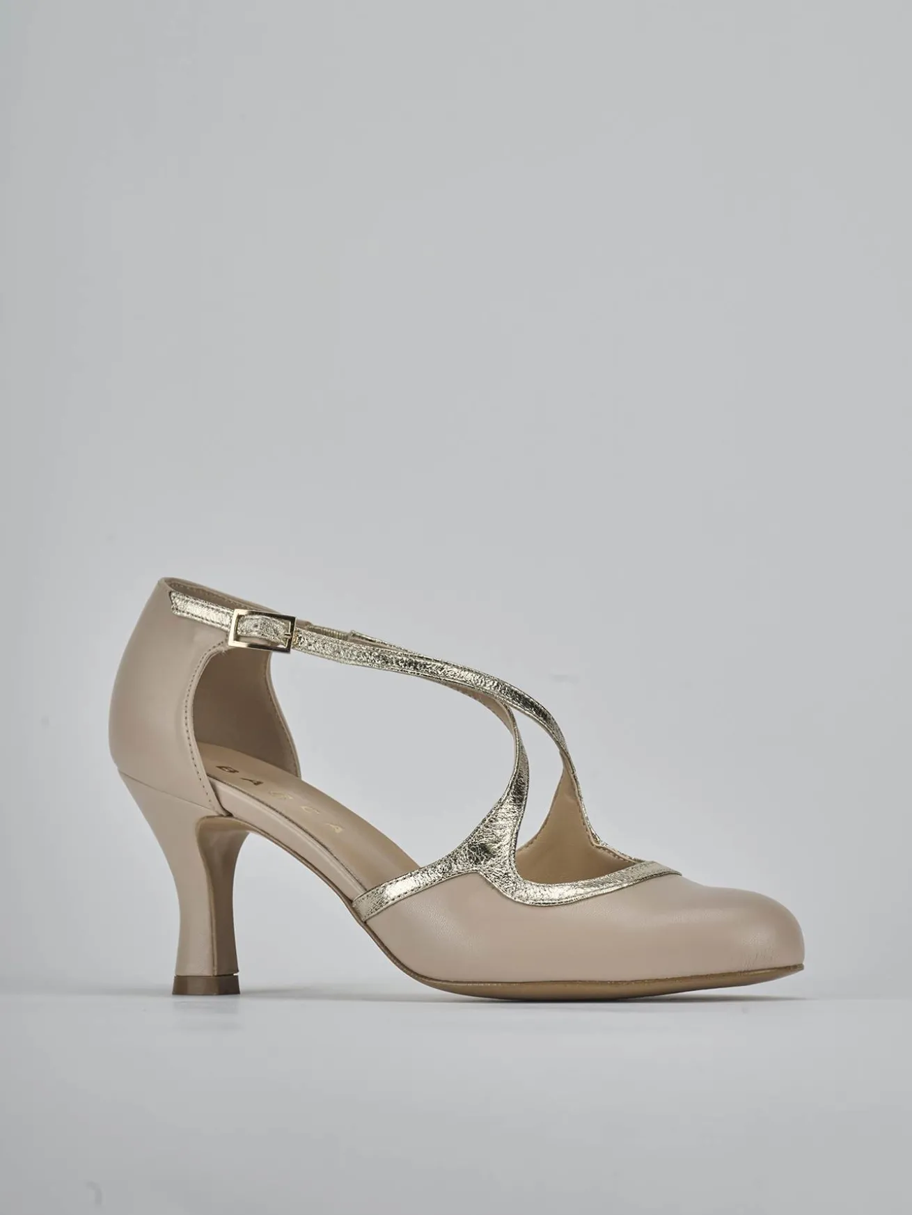 Décolleté tacco 6cm pelle beige
