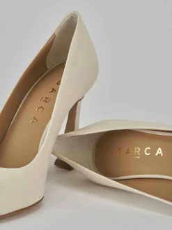 Décolleté tacco 9cm pelle bianco