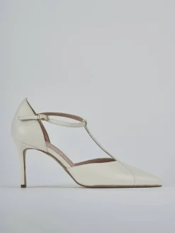 Décolleté tacco 7cm pelle bianco