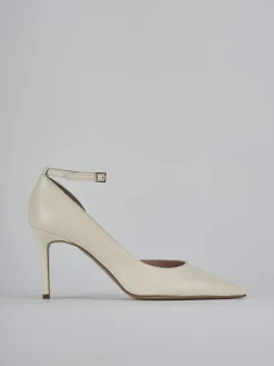 Décolleté tacco 7cm pelle bianco