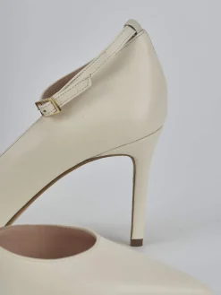 Décolleté tacco 7cm pelle bianco