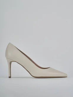 Décolleté tacco 7cm pelle bianco