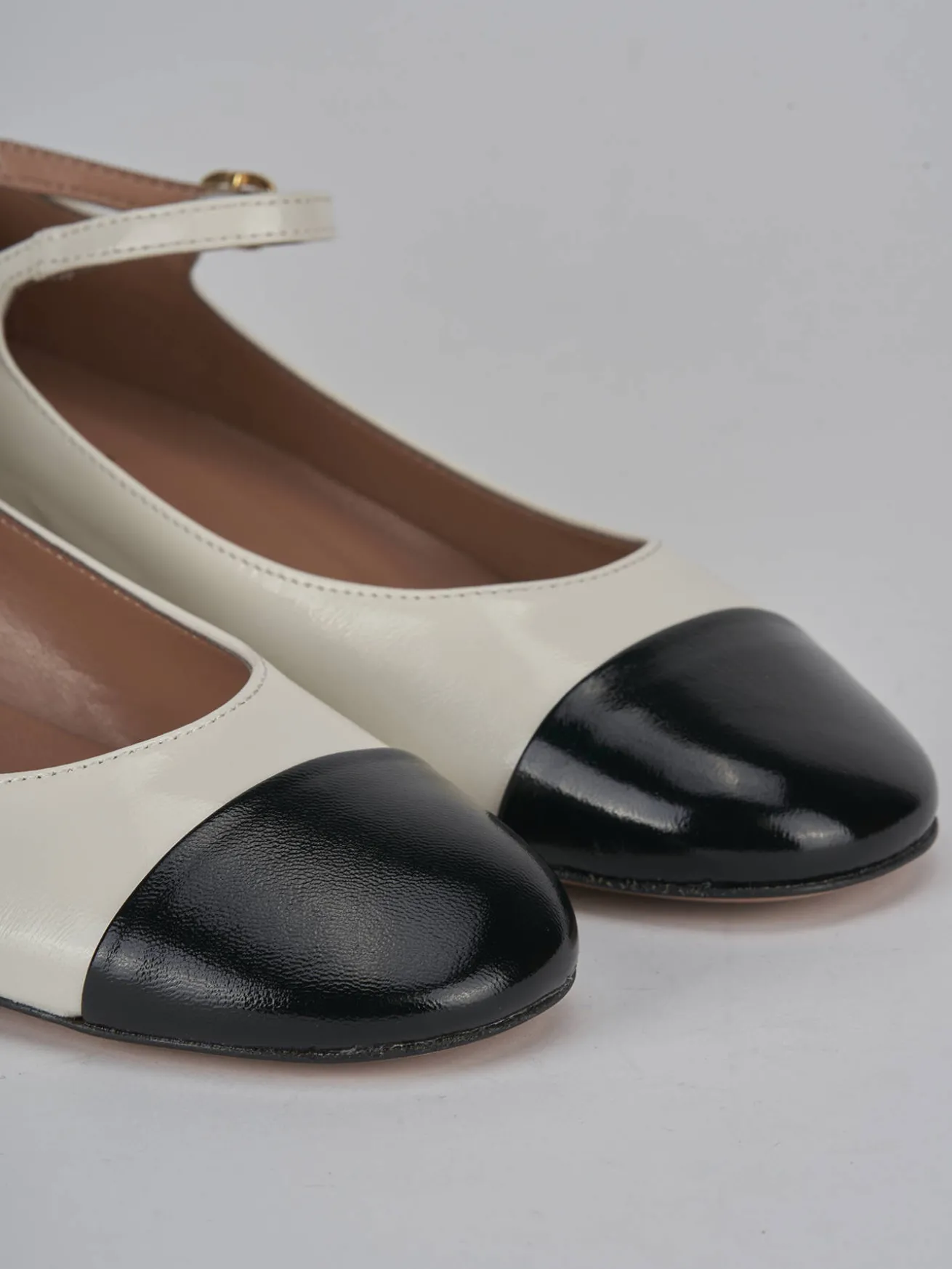 Décolleté tacco 3cm pelle bianco