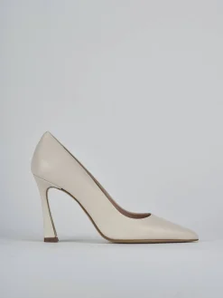 Décolleté tacco 9cm pelle bianco