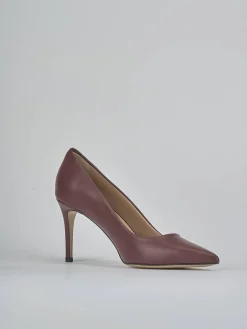 Décolleté tacco 7cm pelle bordo'