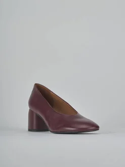 Décolleté tacco 6cm pelle bordo'