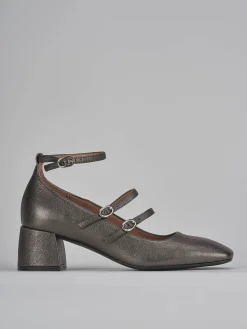 Décolleté tacco 5cm pelle grigio