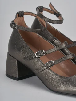 Décolleté tacco 5cm pelle grigio