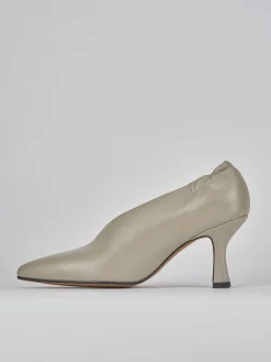 Décolleté tacco 7cm pelle grigio