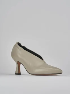 Décolleté tacco 7cm pelle grigio
