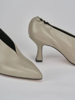 Décolleté tacco 7cm pelle grigio