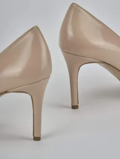 Décolleté tacco 7cm pelle marrone