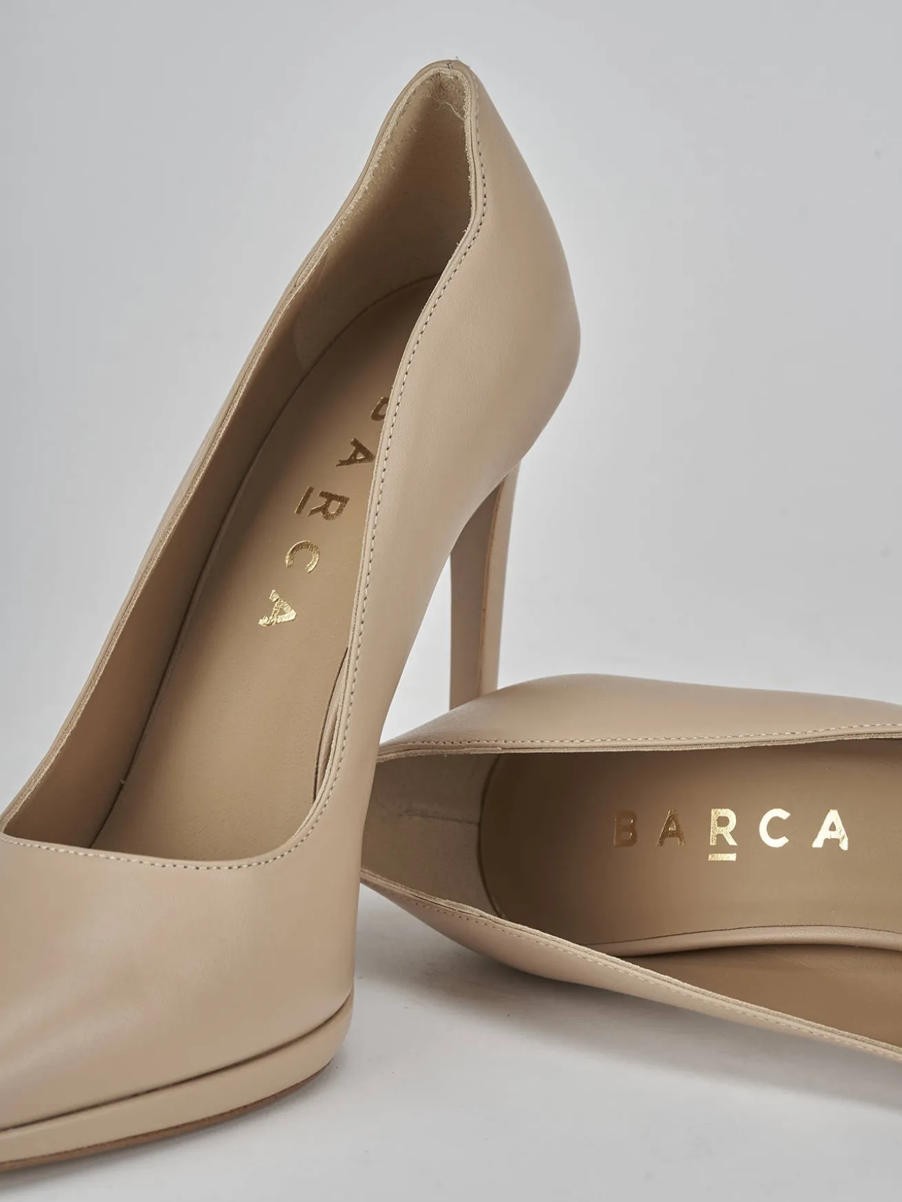 Décolleté tacco 11cm pelle marrone