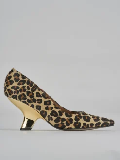 Décolleté tacco 6cm pelle multicolor