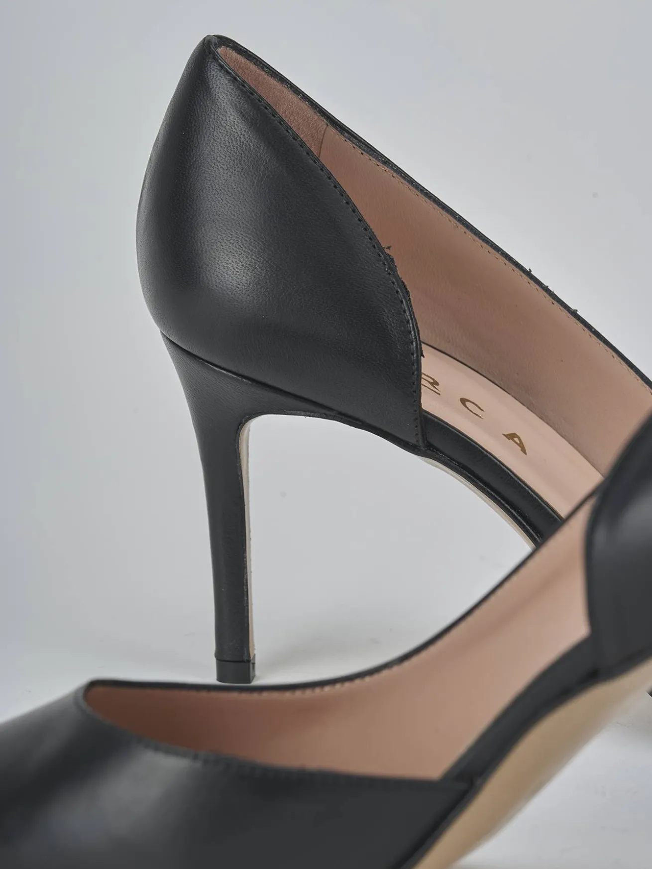 Décolleté tacco 8cm pelle nero