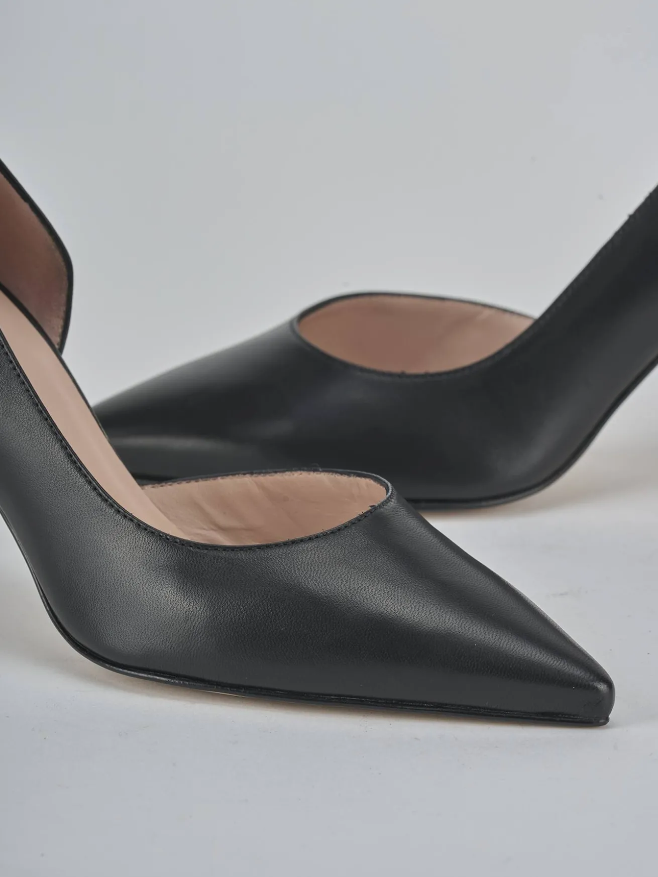 Décolleté tacco 8cm pelle nero