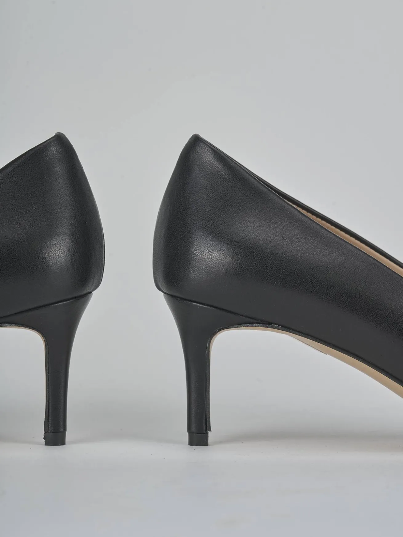 Décolleté tacco 5cm pelle nero