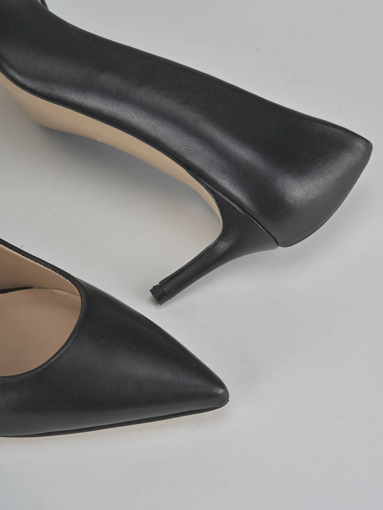 Décolleté tacco 5cm pelle nero