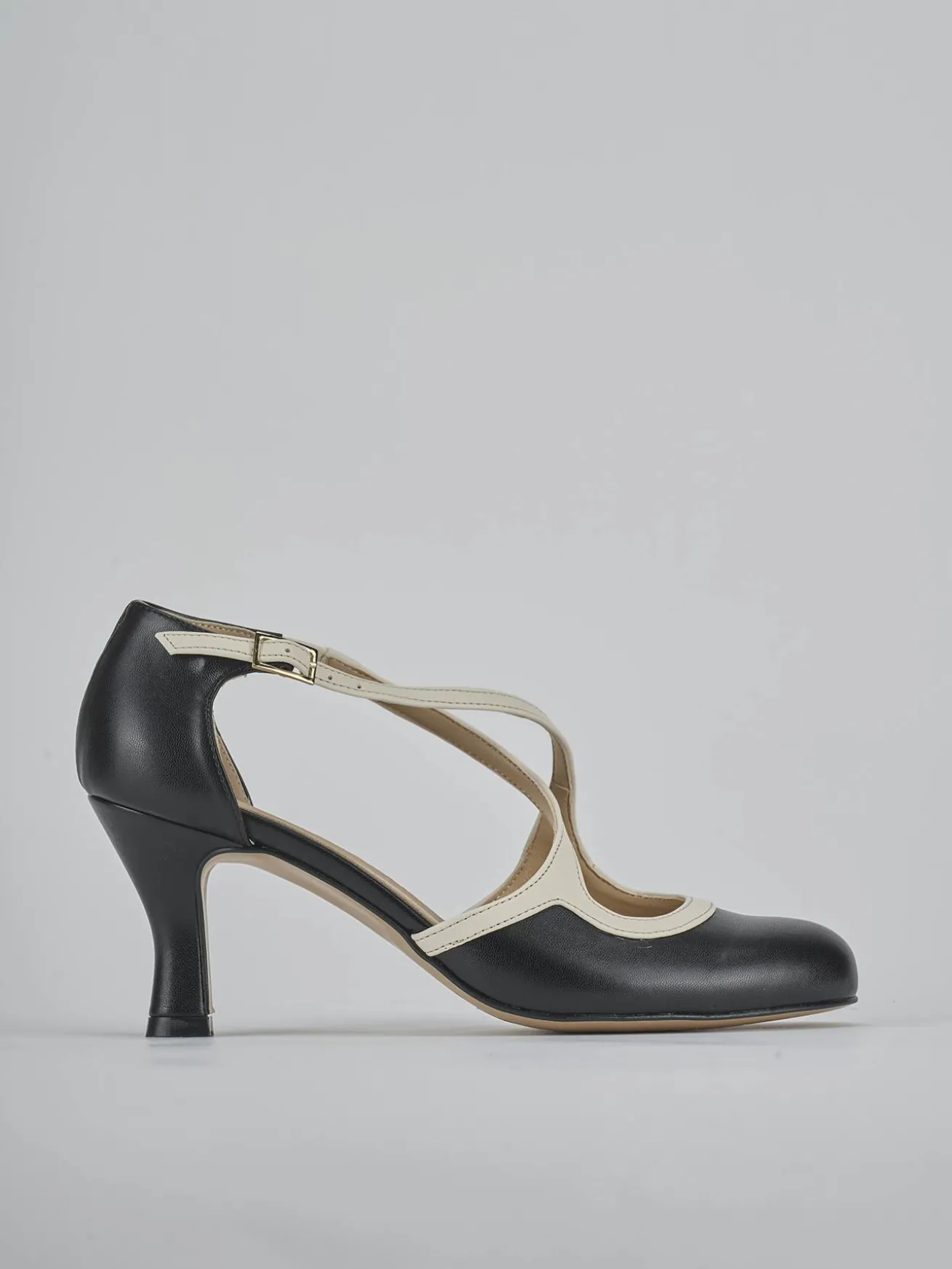 Décolleté tacco 6cm pelle nero