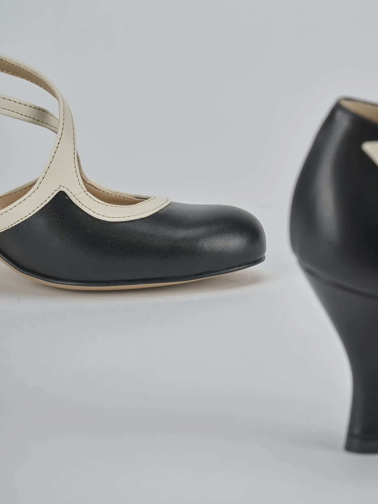 Décolleté tacco 6cm pelle nero