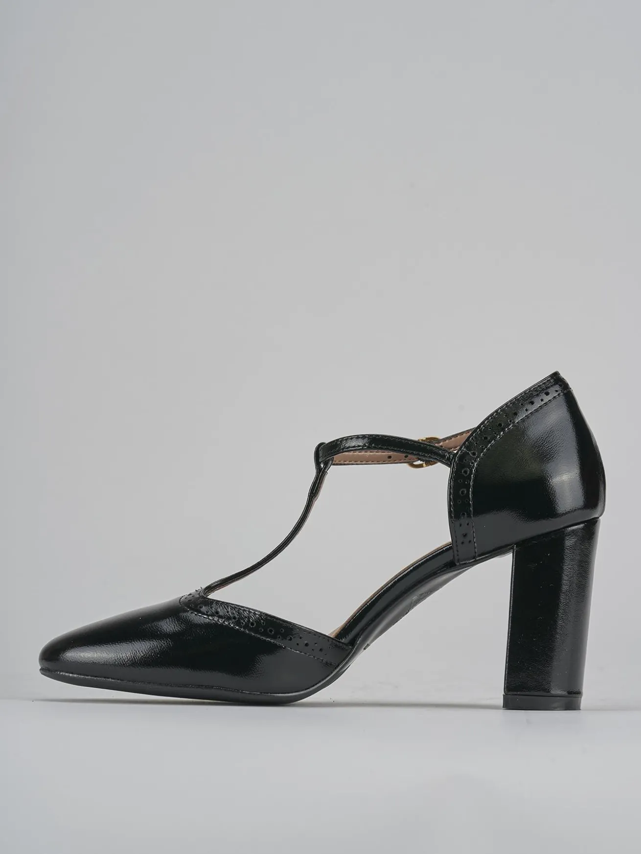 Décolleté tacco 8cm pelle nero