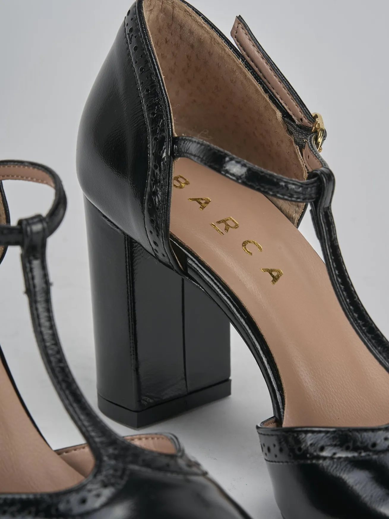 Décolleté tacco 8cm pelle nero