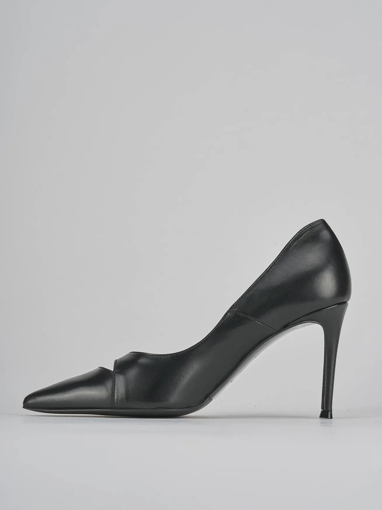 Décolleté tacco 7cm pelle nero