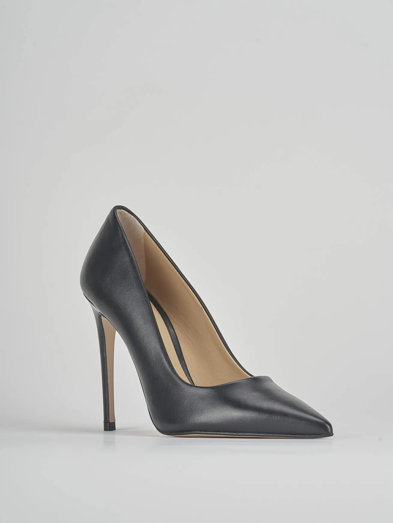 Décolleté tacco 10cm pelle nero