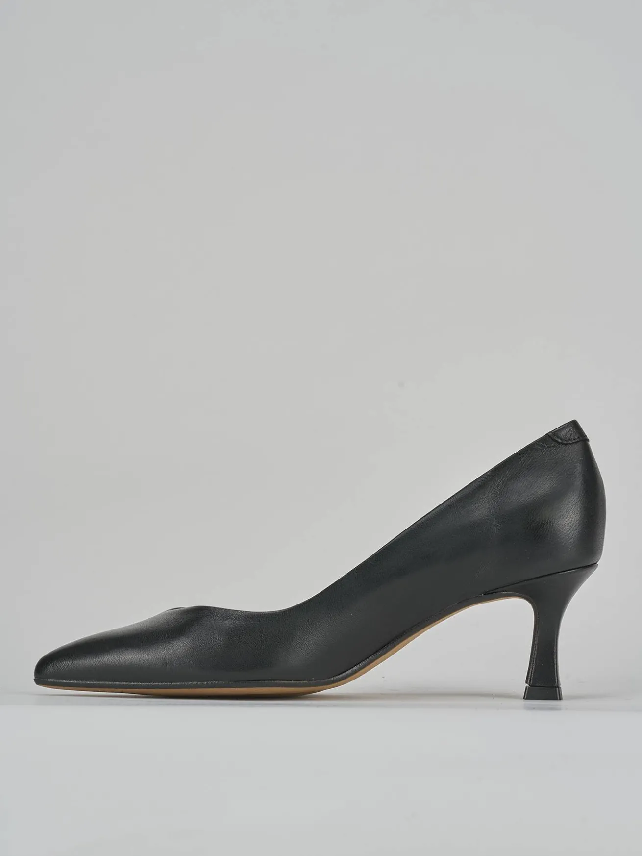 Décolleté tacco 5cm pelle nero