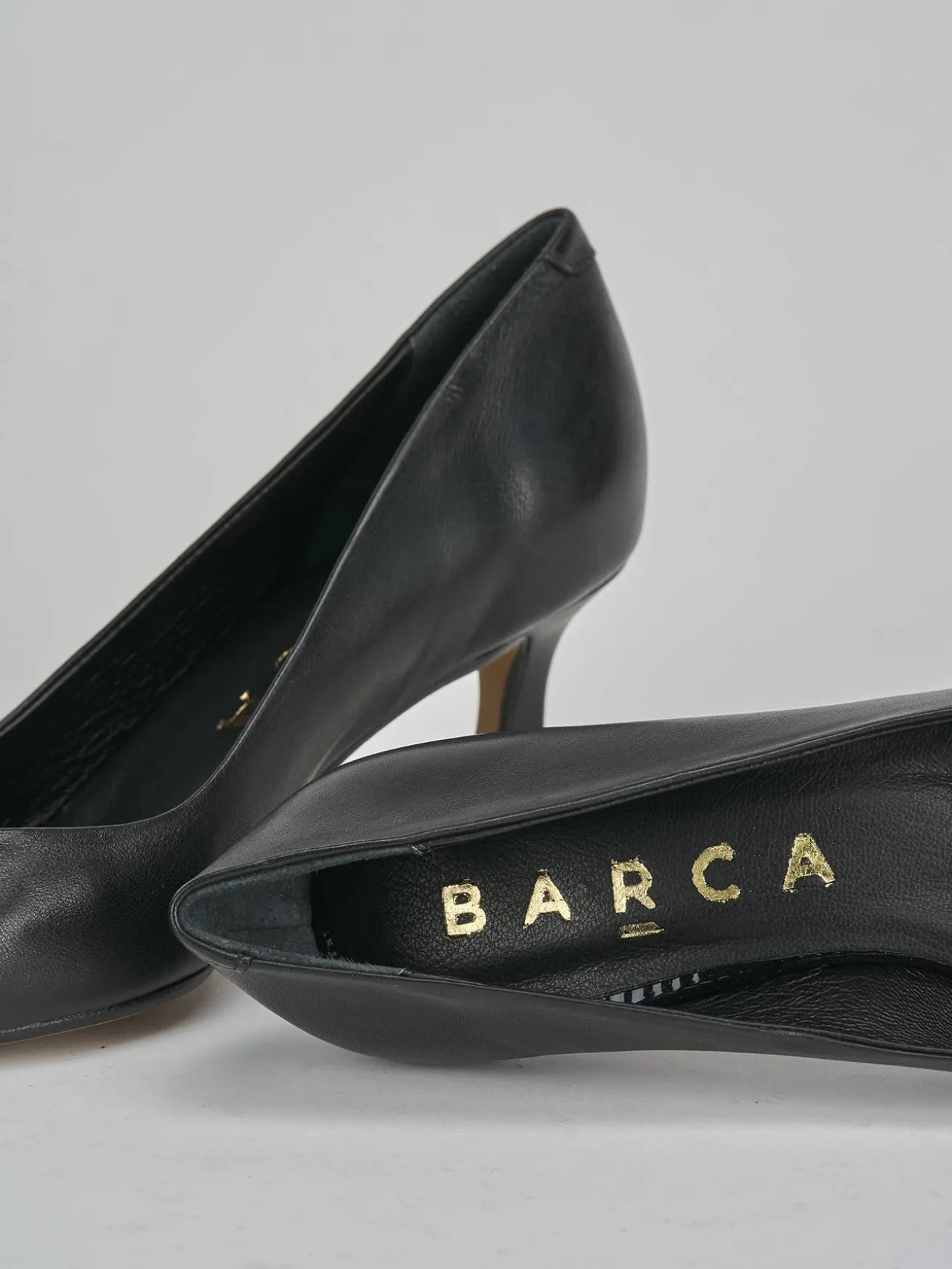 Décolleté tacco 5cm pelle nero