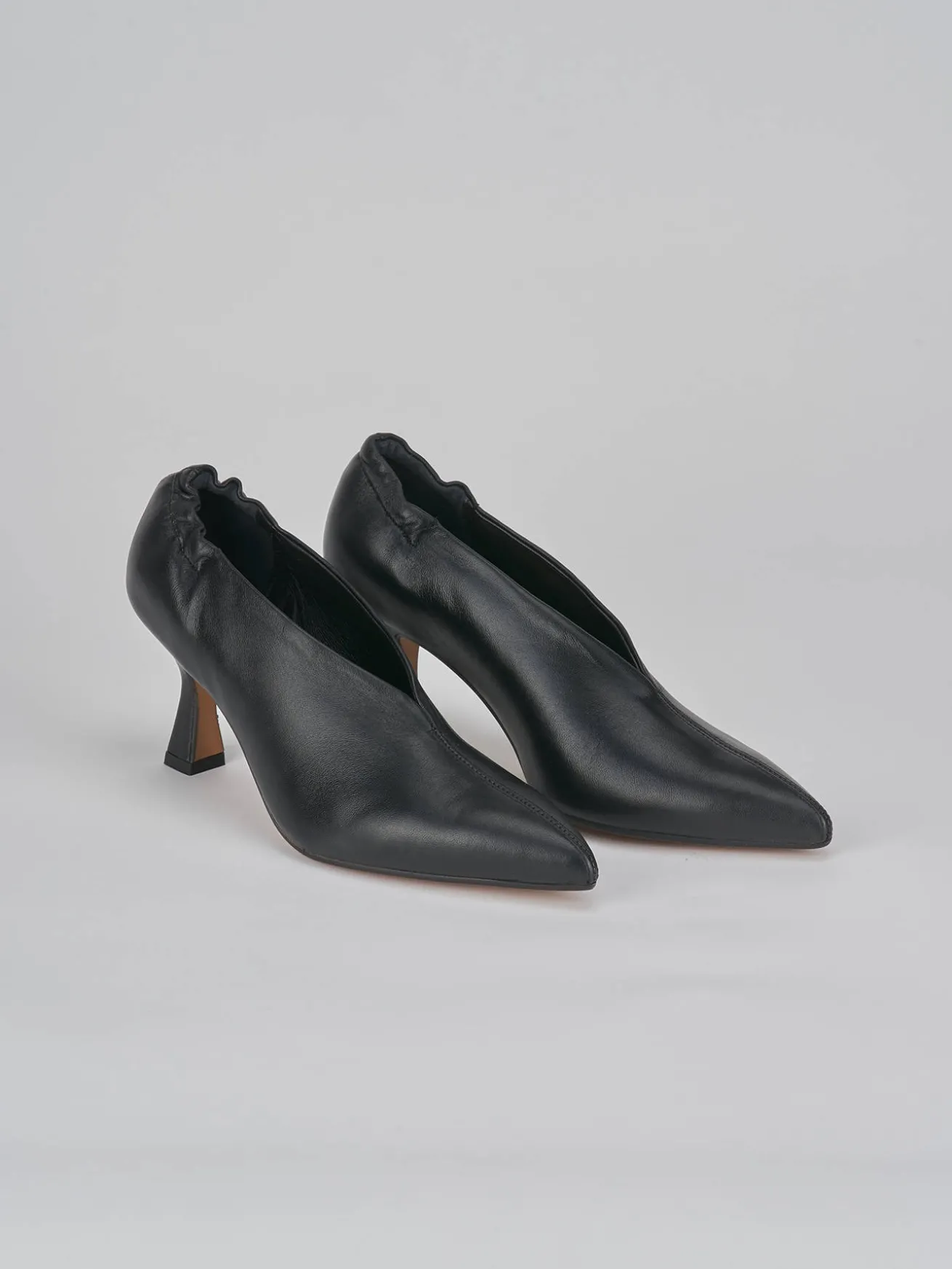 Décolleté tacco 7cm pelle nero