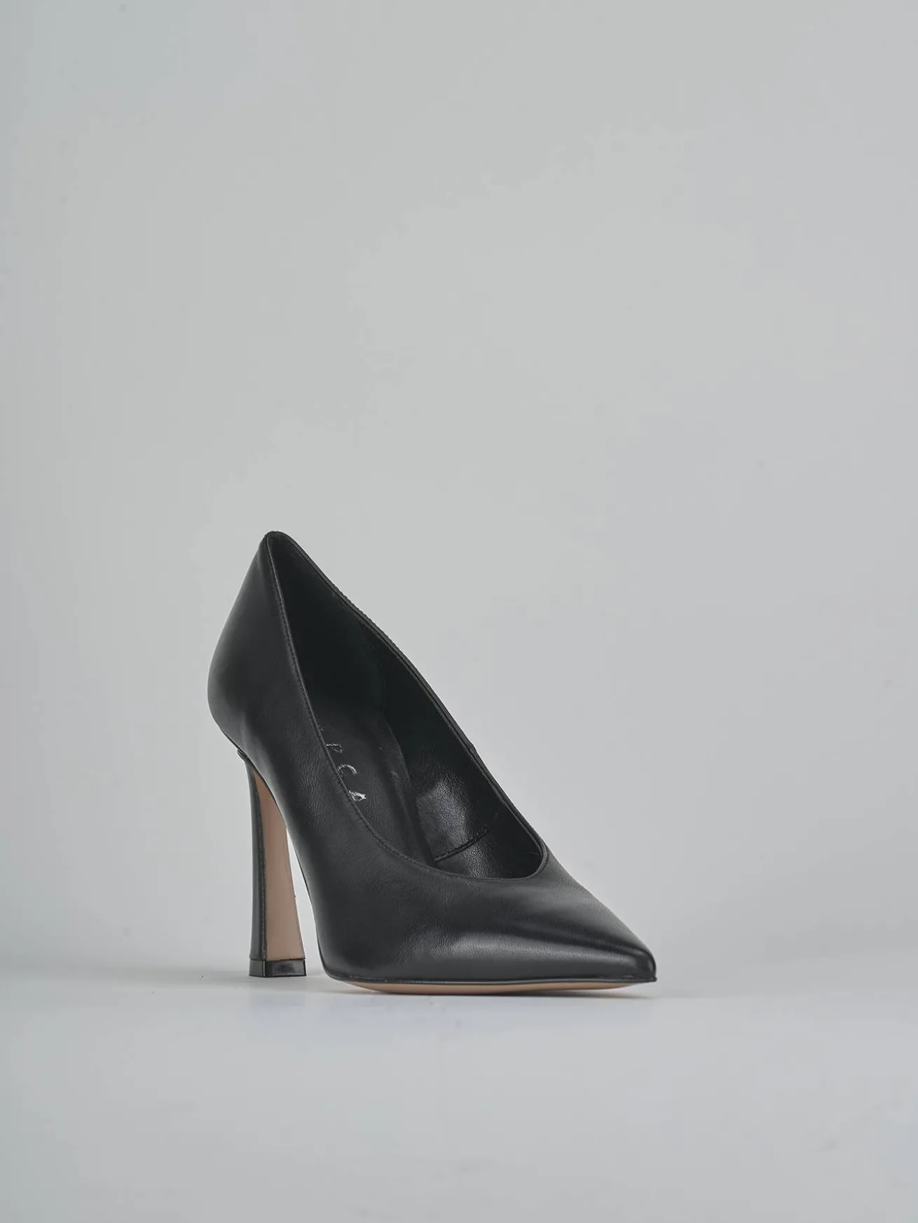 Décolleté tacco 9cm pelle nero