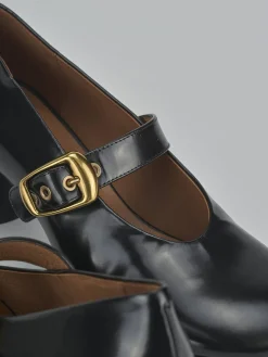 Décolleté tacco 6cm pelle nero