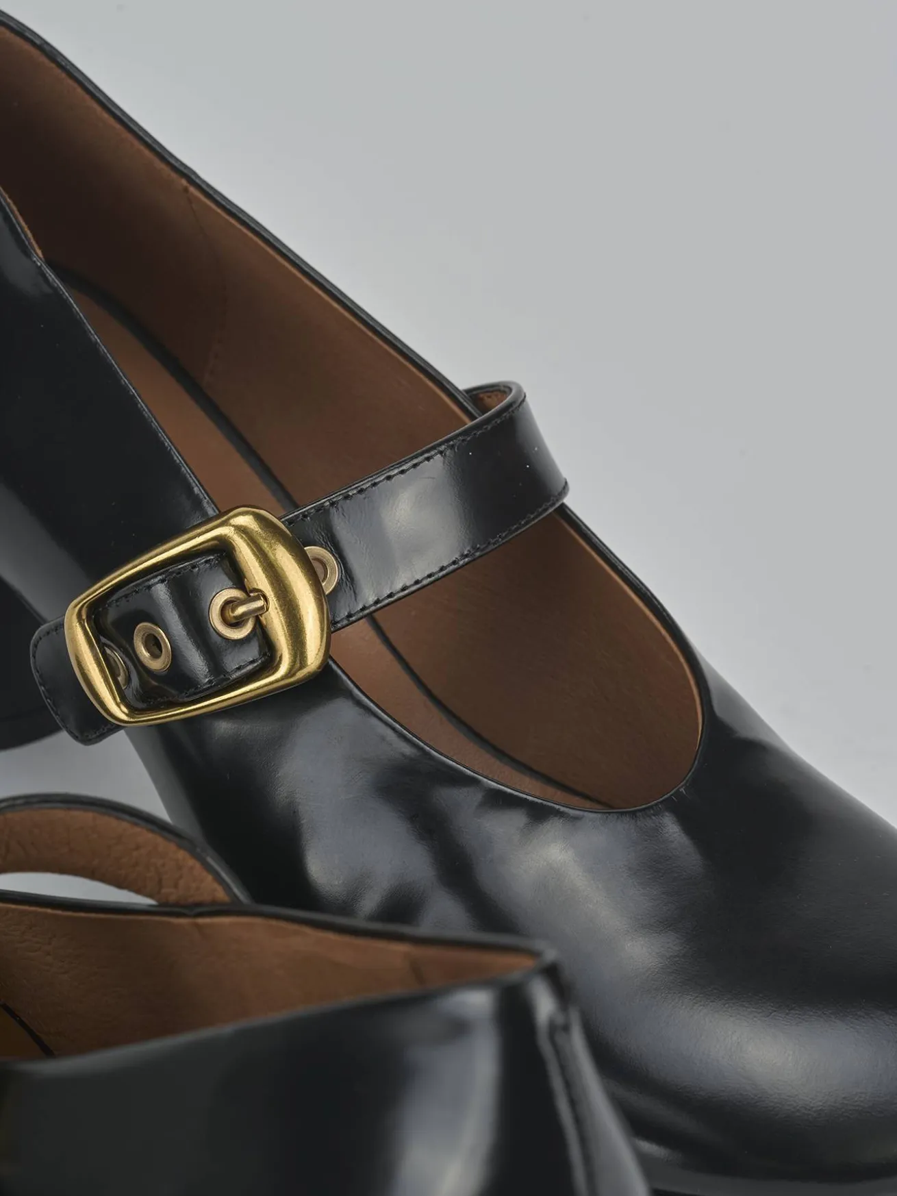 Décolleté tacco 6cm pelle nero