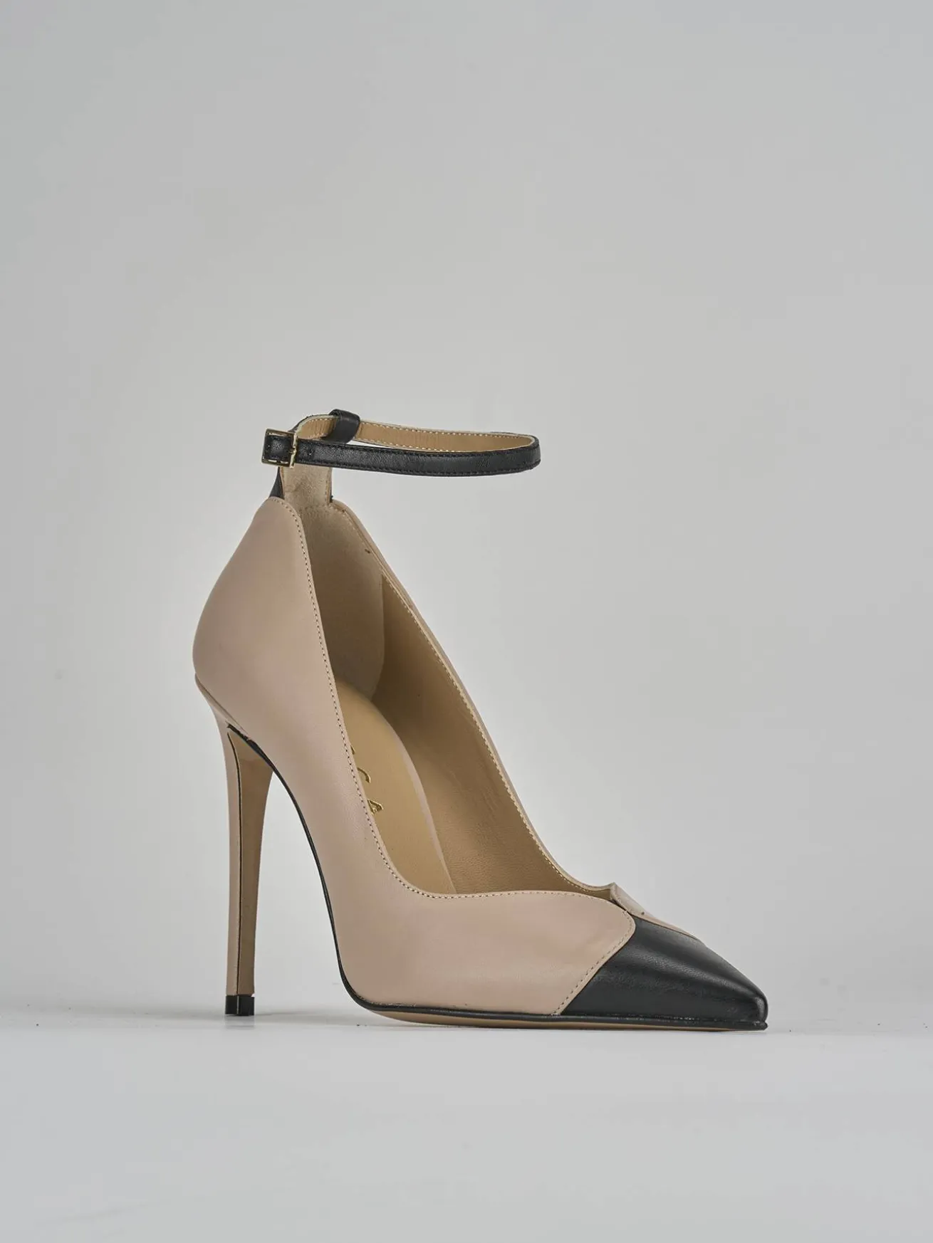 Décolleté tacco 11cm pelle nero