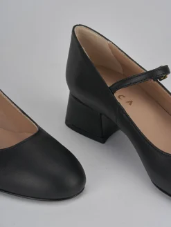 Décolleté tacco 4cm pelle nero