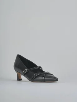 Décolleté tacco 5cm pelle nero