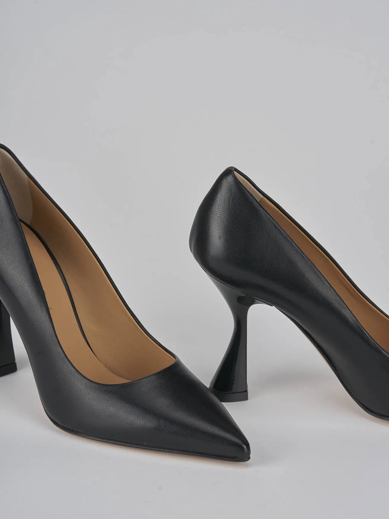 Décolleté tacco 9cm pelle nero