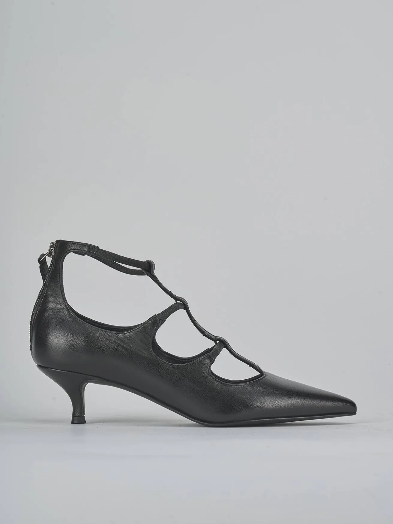 Décolleté tacco 5cm pelle nero