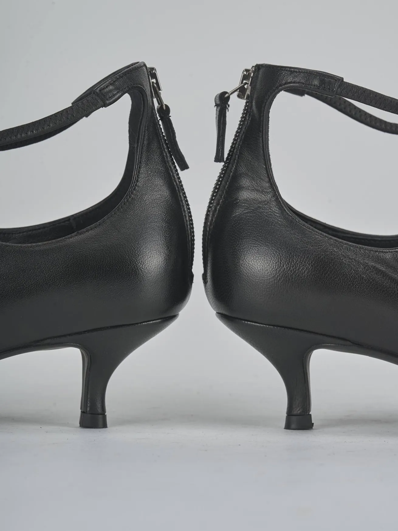 Décolleté tacco 5cm pelle nero