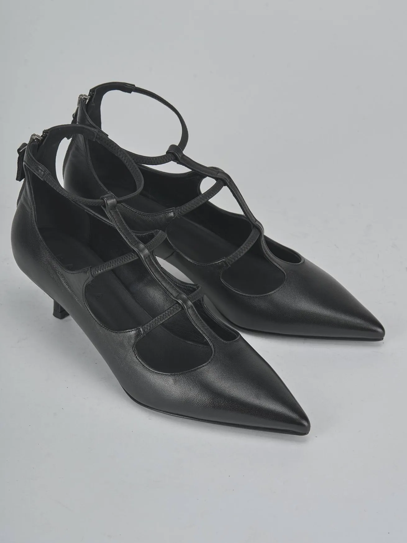 Décolleté tacco 5cm pelle nero