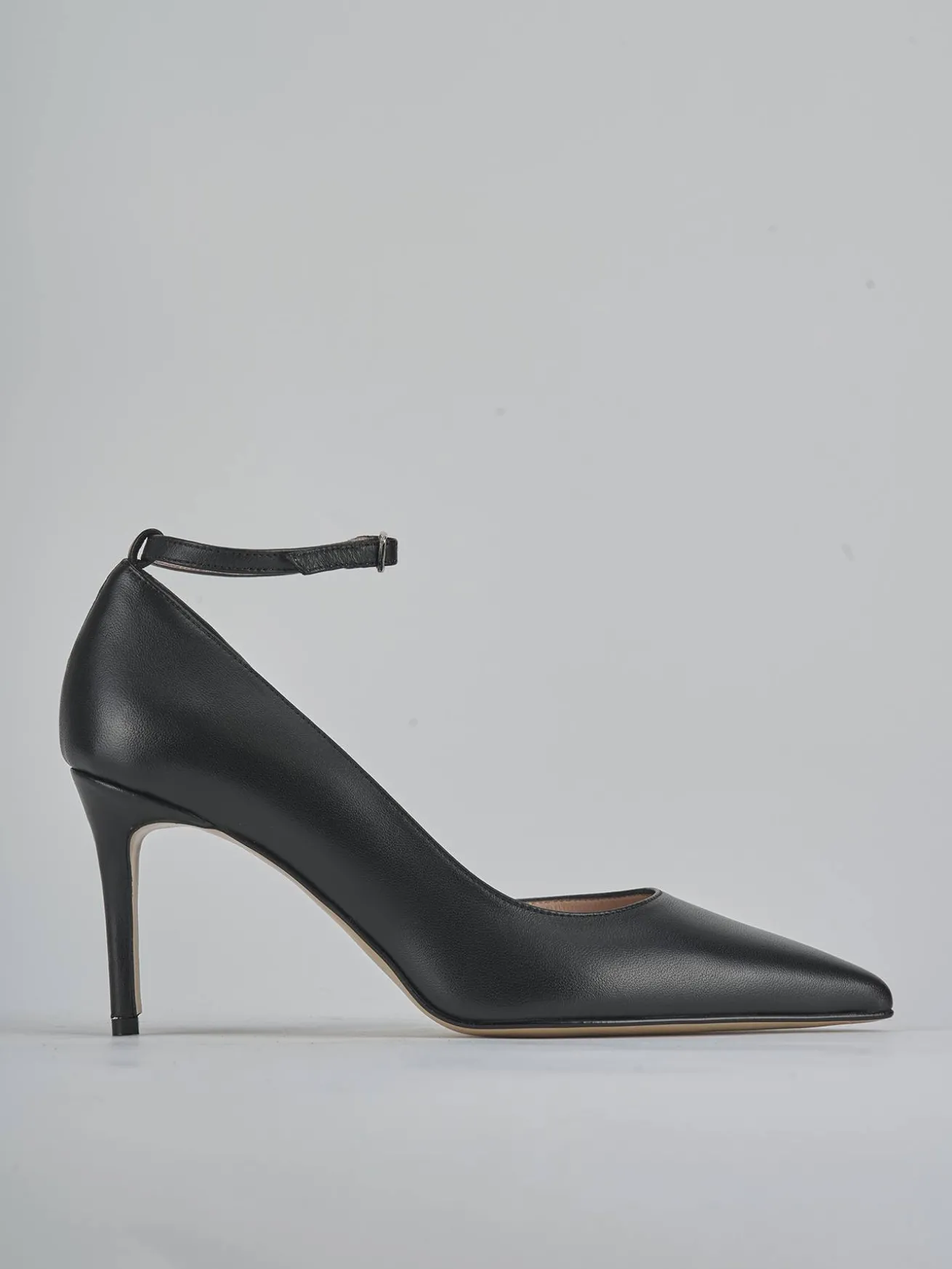 Décolleté tacco 7cm pelle nero