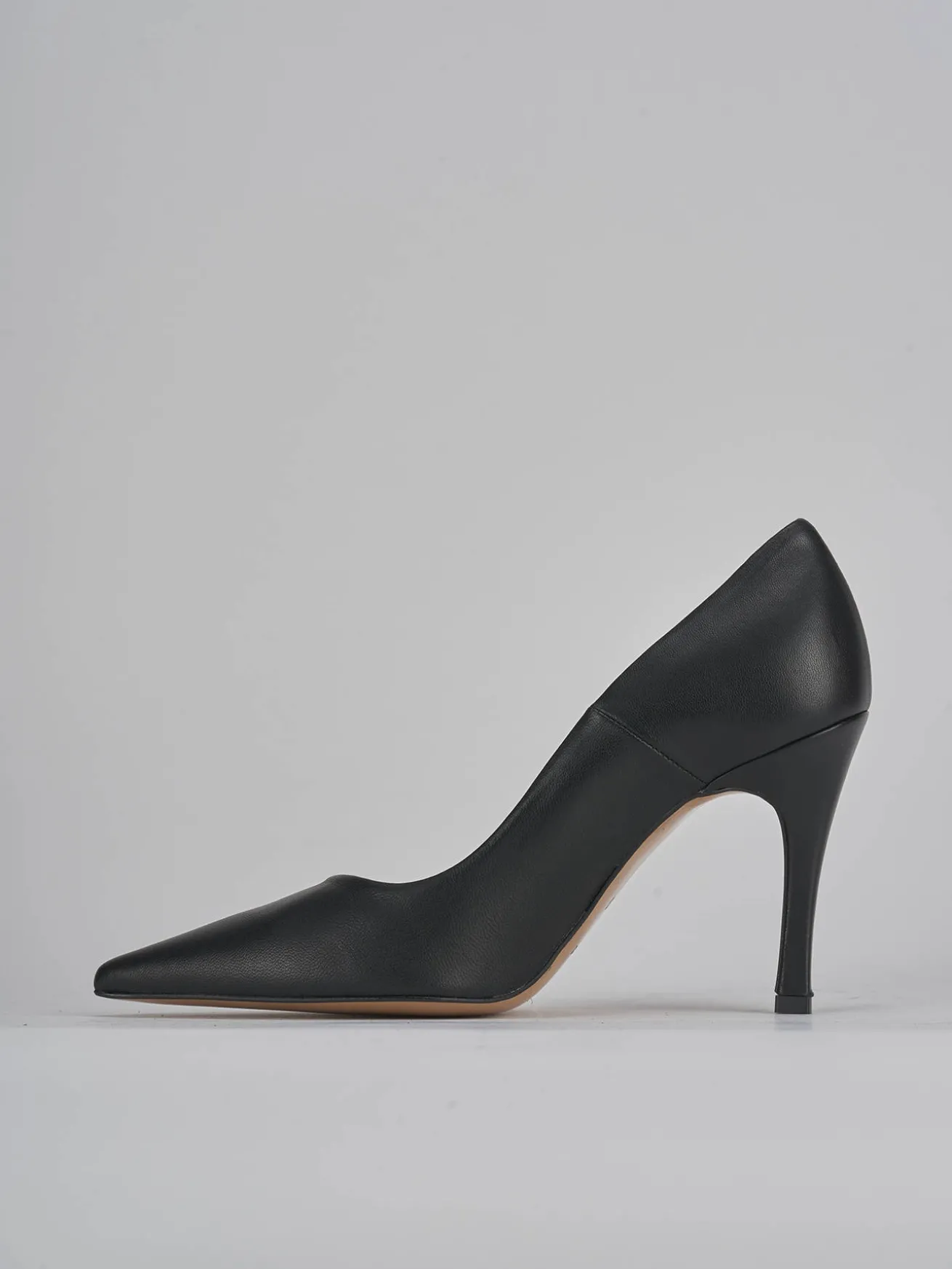 Décolleté tacco 9cm pelle nero