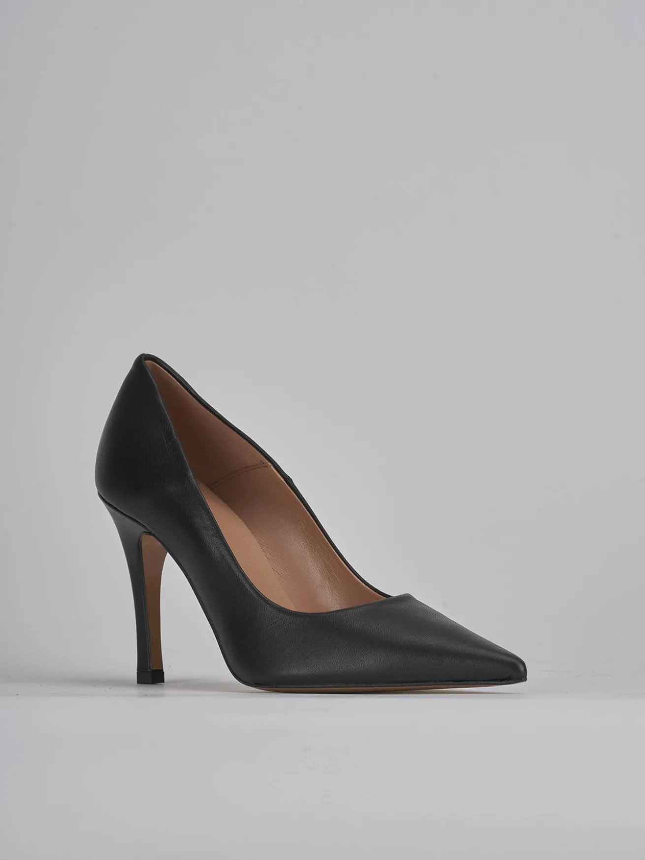 Décolleté tacco 9cm pelle nero