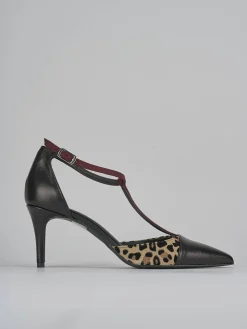 Décolleté tacco 7cm pelle nero