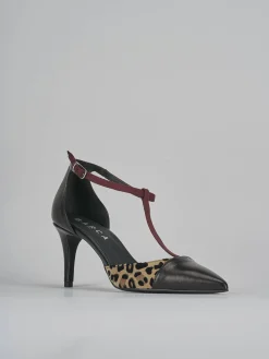 Décolleté tacco 7cm pelle nero