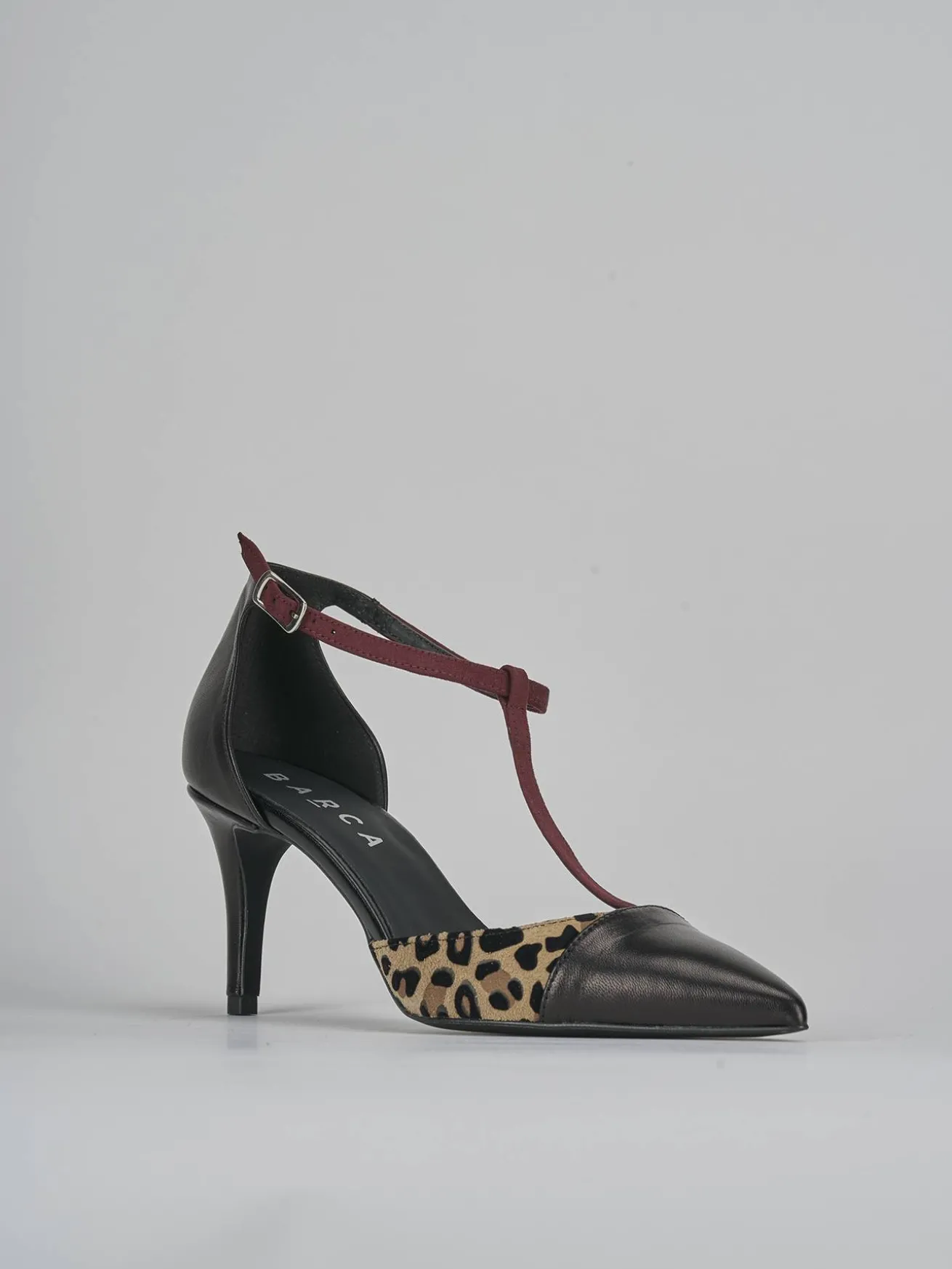 Décolleté tacco 7cm pelle nero