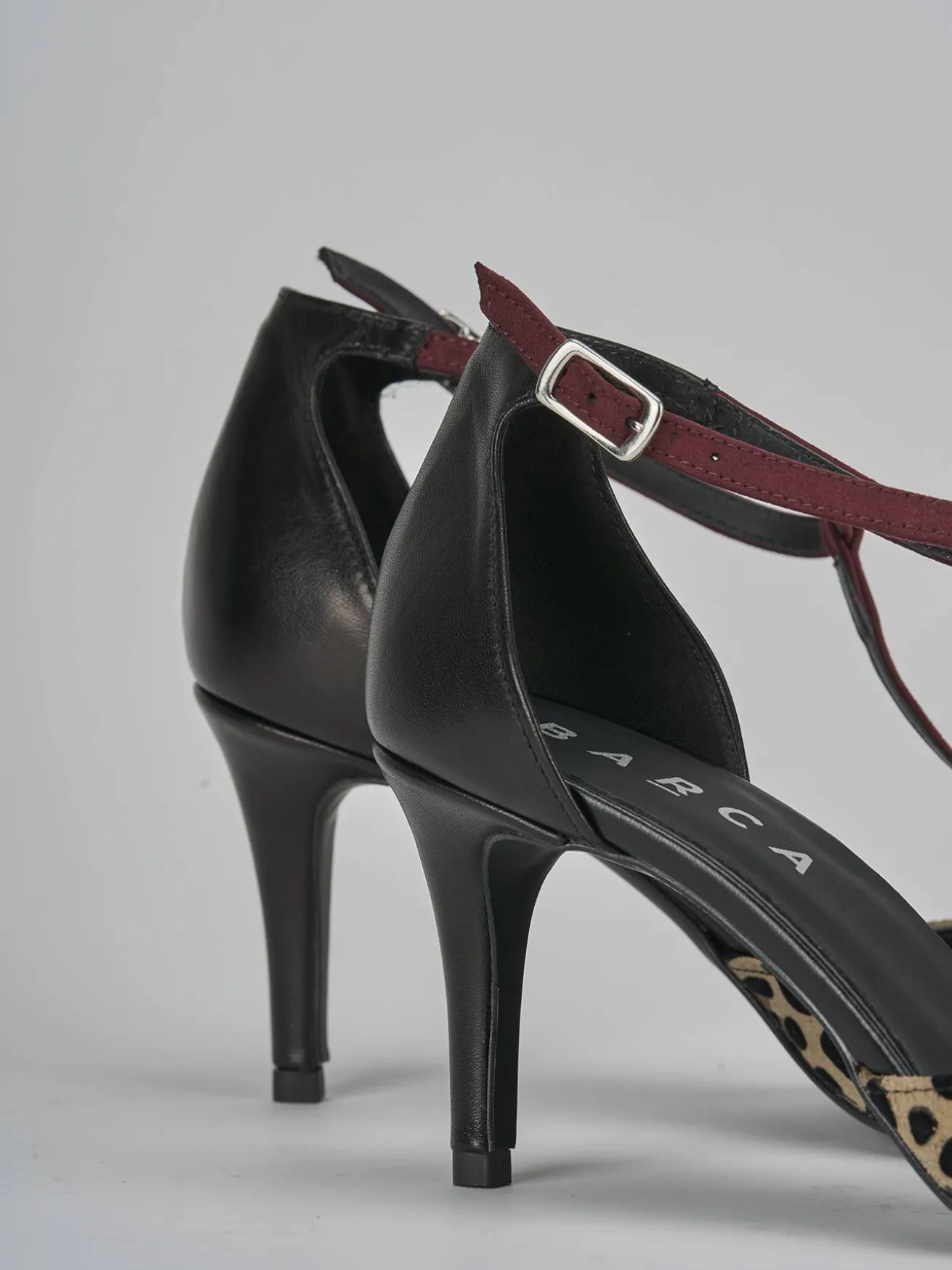 Décolleté tacco 7cm pelle nero