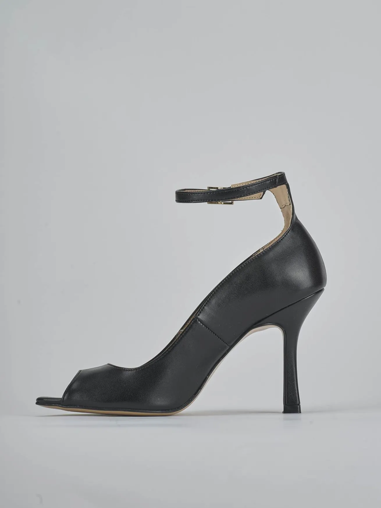 Décolleté tacco 9cm pelle nero